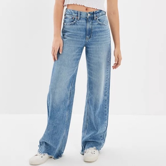 American Eagle Outfitters Denim - American Eagle Super High Rise Baggy Wide Leg Jeans 👖